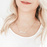 Personalized Name Necklace for Women Nameplate Mama Necklace