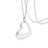 Personalized Family Necklace Triple Heart Engraved Names Stainless Steel