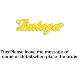 Personalized Stainless Steel Name Pendant Necklace Choker