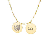 Personalized Pet Photo & Name Necklace - Stainless Steel BFF Jewelry