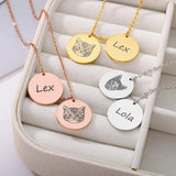 Personalized Pet Photo & Name Necklace - Stainless Steel BFF Jewelry