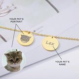Personalized Pet Photo & Name Necklace - Stainless Steel BFF Jewelry