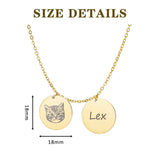 Personalized Pet Photo & Name Necklace - Stainless Steel BFF Jewelry