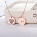 Personalized Pet Photo & Name Necklace - Stainless Steel BFF Jewelry