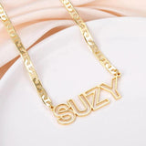 Custom Stainless Steel Necklace Personalized Nameplate Chain Jewelry