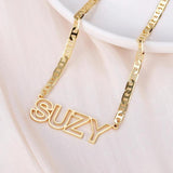 Custom Stainless Steel Necklace Personalized Nameplate Chain Jewelry