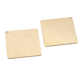 10pcs Raw Brass Square Earrings Charms Textured Stamping Pendants DIY Jewelry