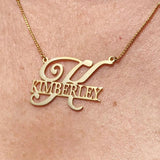 Personalized Big First Letters Name Necklace Choker