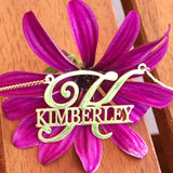 Personalized Big First Letters Name Necklace Choker