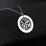 Lemegeton Tree Of Life Family Name Necklace Personalized Stainless Steel