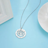Lemegeton Tree Of Life Family Name Necklace Personalized Stainless Steel