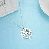 Lemegeton Tree Of Life Family Name Necklace Personalized Stainless Steel