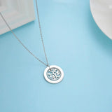 Lemegeton Tree Of Life Family Name Necklace Personalized Stainless Steel