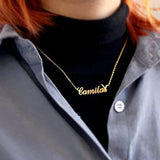 Fansion Name Necklace Letter Exclusive Personality Products Stainless Steel