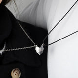 Magnet Chain Couple Necklace Stitching Attracting Creative Pendant