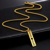 Fishhook Personalized Necklace Stainless Steel Jewelry