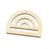 10pcs Brass Rainbow Pendant Arch Window Half Circle Charms for DIY Boho Jewelry