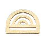 10pcs Brass Rainbow Pendant Arch Window Half Circle Charms for DIY Boho Jewelry