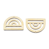 10pcs Brass Rainbow Pendant Arch Window Half Circle Charms for DIY Boho Jewelry