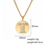 Sipuris Personalized Anniversary Necklace
