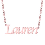 Sipuris Name Necklace Pendant Cuban Chain Personalized Nameplate