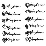 Sipuris Rose Birth Flower Name Pendant Choker Necklace