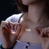 Personalized Stainless Steel Nameplate Pendant Choker for Couples