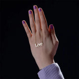 Personalized Stainless Steel Nameplate Pendant Choker for Couples