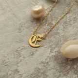 Custom Initial Necklace Stainless Steel A-Z Pendant Choker