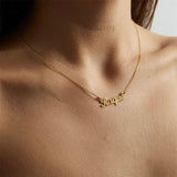 Personalized Name Necklace for Women Girls Stainless Steel