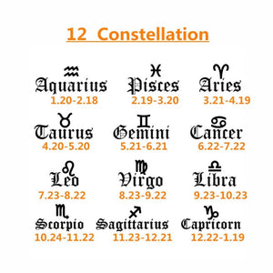 Constellation Choker Necklace Zodiac Sign Necklaces For Women's Jewelry