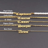 Constellation Choker Necklace Zodiac Sign Necklaces For Women's Jewelry