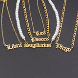 Constellation Choker Necklace Zodiac Sign Necklaces For Women's Jewelry