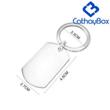 Personalized Photo Engrave Pendant Dog Tag Keychain Necklace Gift