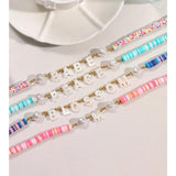 Personalized Name Pearl Shell Beaded Choker Necklace For Women