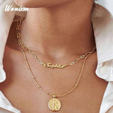 Personalized Stainless Steel Name Necklace Choker