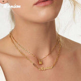 Personalized Stainless Steel Name Necklace Choker