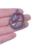 5pcs Star Sun Moon Charms Pendant Rainbow Accessories for Jewelry Making