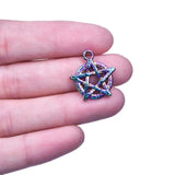 5pcs Star Sun Moon Charms Pendant Rainbow Accessories for Jewelry Making