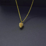 Tiny Pinecone Charm Necklace Dainty Pine cone Necklace Autumn Jewelry