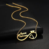 Stainless Steel Infinity Heart Necklaces for Couples