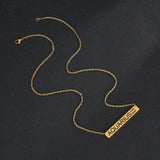 Personalized Stainless Steel Name Bar Necklace