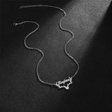 Customized Stainless Steel Nameplate Pendant Letter Necklace