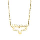 Customized Stainless Steel Nameplate Pendant Letter Necklace