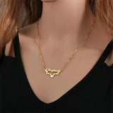 Customized Stainless Steel Nameplate Pendant Letter Necklace