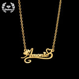 Diamon Heart Choker Name Necklace for Women