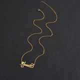 Diamon Heart Choker Name Necklace for Women