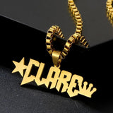 Personalized Stainless Steel Name Necklace with 3mm Cuban Chain for Women