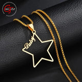 Goxijite Star Name Chain Necklace for Women