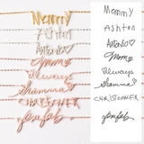 Personalized Handwriting Name Necklace Mother's Keepsake Female Jewelry